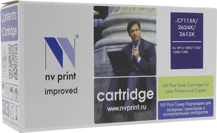 

Картридж лазерный NV Print NV-C7115X/2624X/2613X (15X / 24X / 13X), черный, 3500 страниц, совместимый для LJ 1000/1150/1200/1300