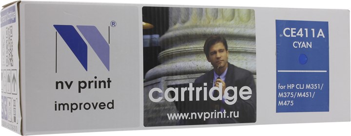 

Картридж лазерный NV Print NV-CE411AC (305A), голубой, 2600 страниц, совместимый для LJ Pro 300 MFP M375nw / M351a, LJ Pro 400 MFP M475dn / M475dw / M451dn / M451dw / M451nw