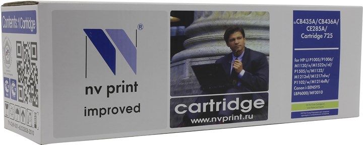 Картридж NV Print NV-725, черный, 1600 страниц