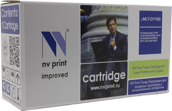 

Картридж лазерный NV Print NV-MLTD119S (MLT-D119S), черный, 2000 страниц, совместимый для Samsung ML-1610/1615/1620/1625,ML-2010/2015/2020/2510/2570/2571,SCX-4321/4521