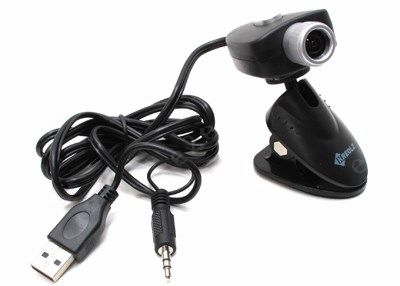 Веб-камера Kreolz WCM-50 (0.3Mpix, 640x480, mic, USB 2.0)
