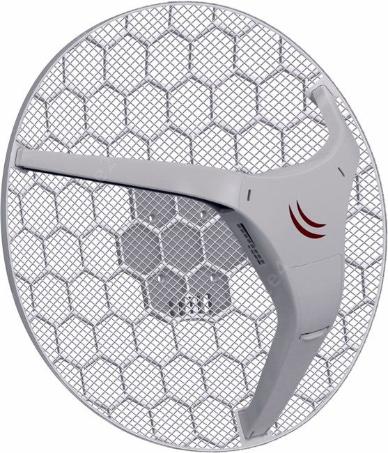 

Точка доступа MikroTik LHG 5 (RBLHG-5nD), LAN: 1x100 Мбит/с, 802.11n, 5 ГГц, до 300 Мбит/с, внутренних антенн: 1x24.5dBi, PoE, LHG 5