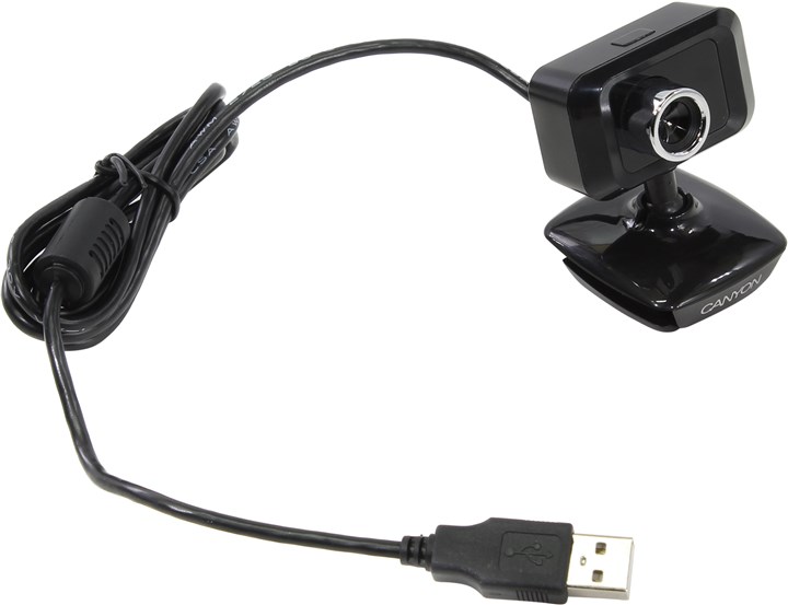 Вебкамера Canyon CNE-CWC1 1.3MP, 640x480, микрофон, USB 2.0, черный/серебристый, цвет черный/серебристый