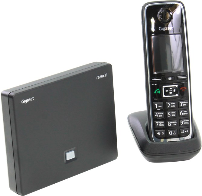 

VoIP-телефон Gigaset C530A IP, 3 линии, цветной дисплей, DECT, черный (S30852-H2526-S301), C530A IP