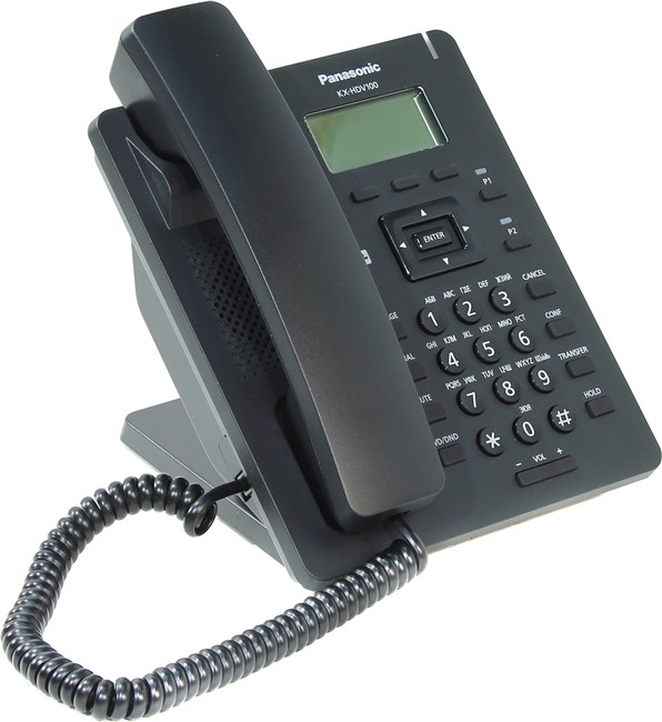 

VoIP-телефон Panasonic KX-HDV100RUB, 1 линия, монохромный дисплей, черный, KX-HDV100RUB