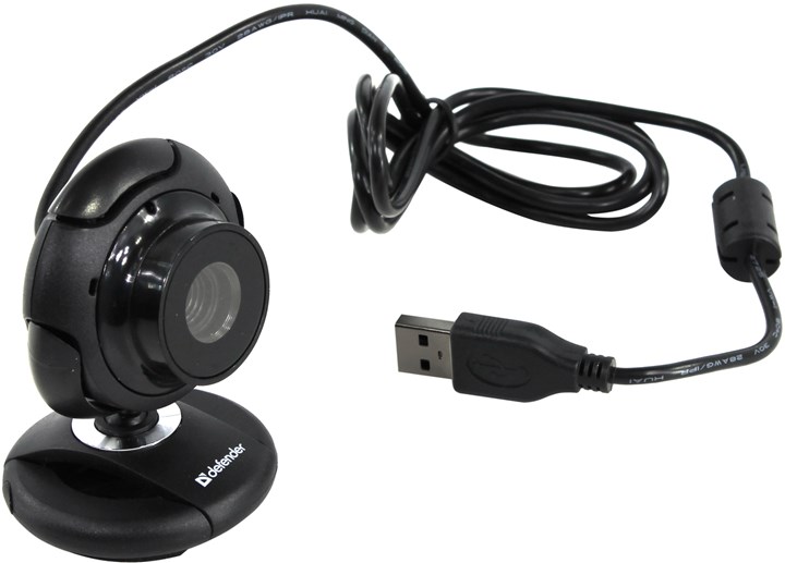 

Вебкамера Defender C-2525HD, 2 MP, 1600x1200, встроенный микрофон, USB 2.0, черный (63252), C-2525HD