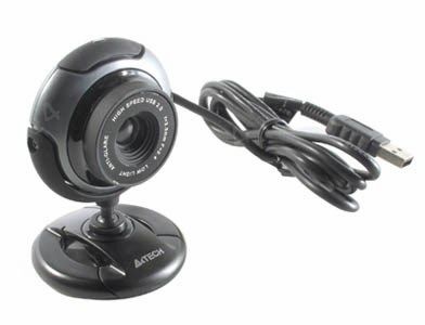 

Веб-камера A4Tech PK-710G, 0.3 MP, 640x480, встроенный микрофон, USB 2.0, серый, PK-710G