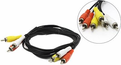 

Кабель 3xRCA(M)-3xRCA(M), 1.5 м Telecom
