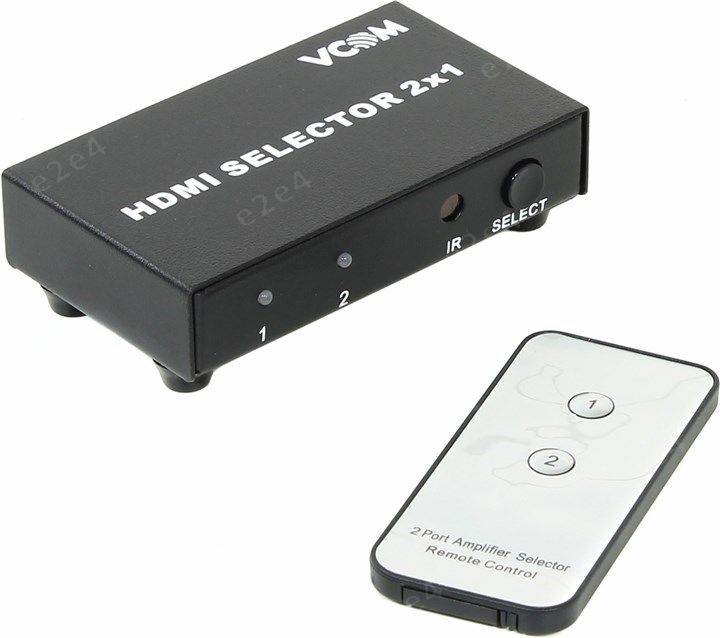 Переключатель HDMI VCOM DD432, 2xHDMI, 1920x1080