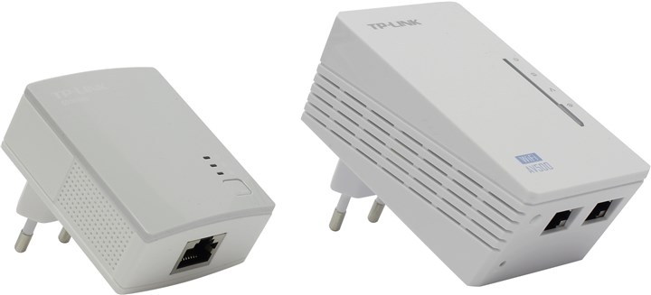 

Комплект адаптеров Powerline Wi-Fi TP-LINK TL-WPA4220KIT, 802.11n 2.4 ГГц 300 Мбит/с, 2x100 Мбит/сек (TL-WPA4220KIT), TL-WPA4220KIT