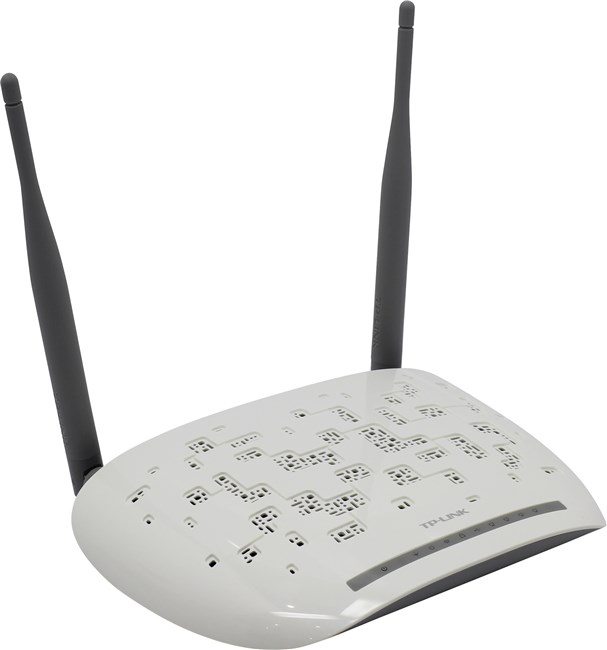 Маршрутизатор ADSL TP-LINK TD-W8968, 802.11n, 2.4 ГГц, до 300 Мбит/с, LAN 4x100 Мбит/с, внешних антенн: 2x5dBi - фото 1