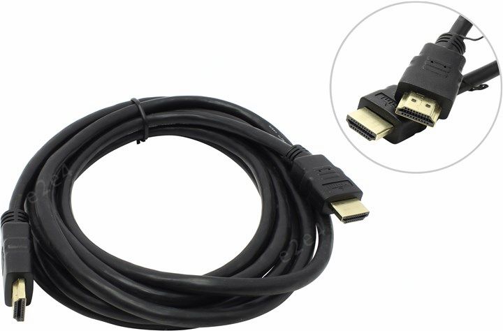 

Кабель HDMI(19M)-HDMI(19M) v1.4, 3 м, черный Exegate