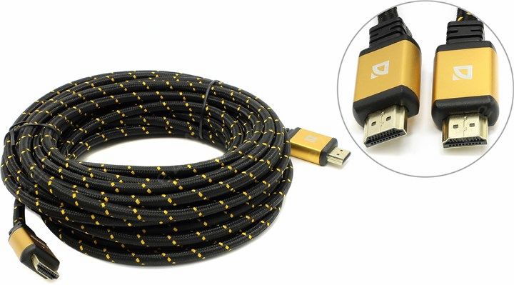 

Кабель HDMI(19M)-HDMI(19M) v1.4, 10 м, черный Defender