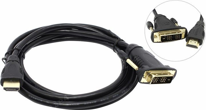 Кабель HDMI(19M)-DVI(M), 2 м