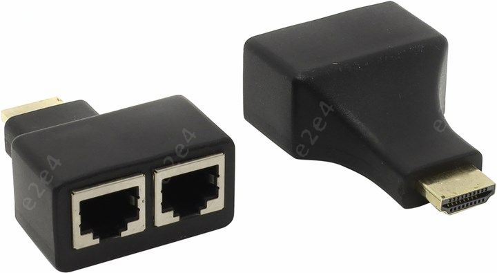 

Удлинитель HDMI Orient VE041, 1920x1080 по витой паре до 30м, VE041