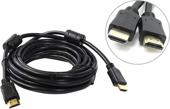 

Кабель HDMI(19M)-HDMI(19M) v1.4b, 5 м 5bites