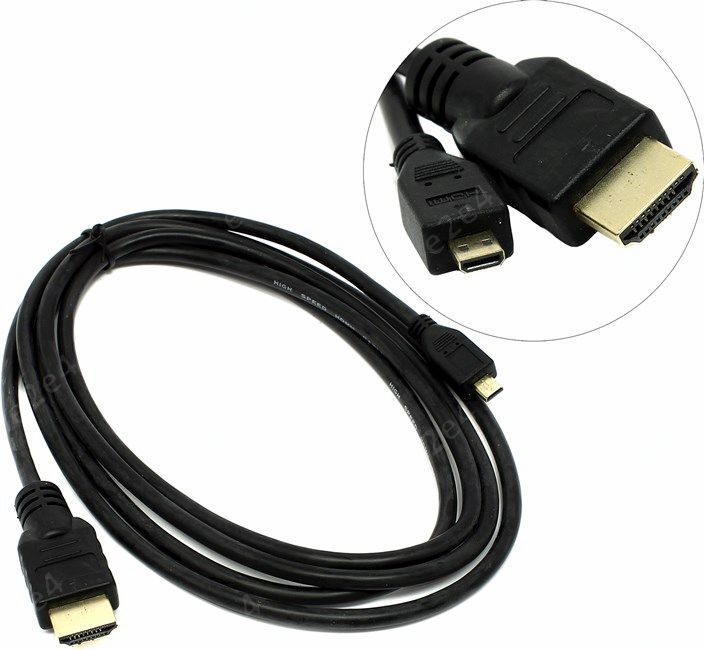 

Кабель microHDMI BaseLevel, 1.8m (BL-HDMI-micro-1.8), Черный