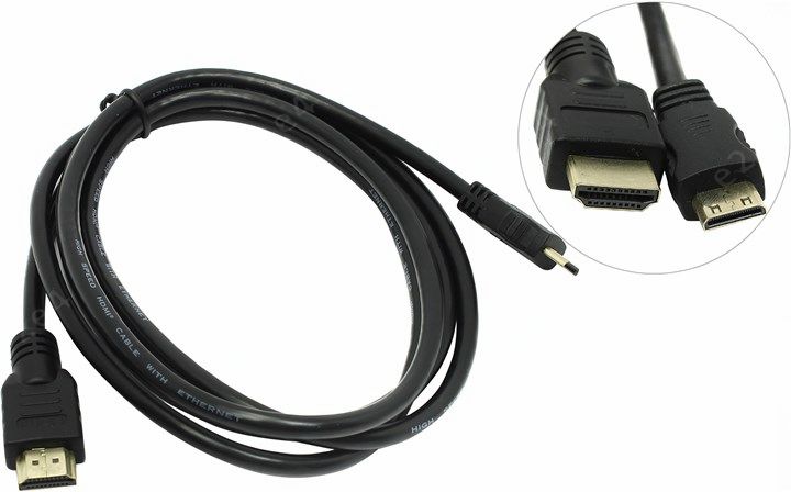 Кабель miniHDMI BaseLevel, 1.8m (BL-HDMI-mini-1.8)
