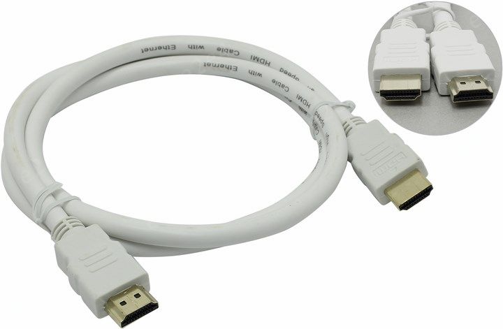 

Кабель HDMI(19M)-HDMI(19M) v1.4, 1 м, черный (ACG511-1м)