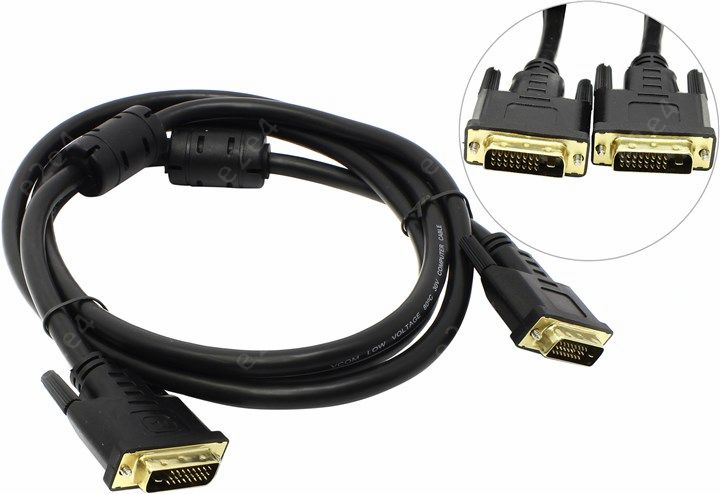 

Кабель DVI-I(25M)-DVI(25M), ферритовый фильтр, 1.8 м, черный VCOM (VDV6300-1.8M)