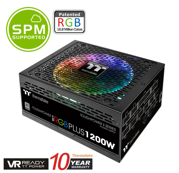 

Блок питания 1200 Вт ATX Thermaltake Toughpower iRGB PLUS, 140 мм, 80 Plus Platinum (PS-TPI-1200F2FDPE-1), Toughpower iRGB PLUS
