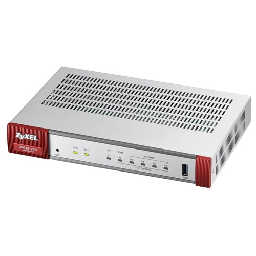 

Маршрутизатор ZYXEL USG20-VPN, LAN: 4x10/100/1000 Мбит/сек, WAN 1x1 Гбит/сек (USG20-VPN-RU0101F), USG20-VPN