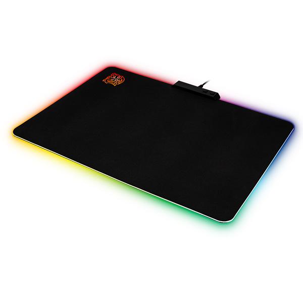Коврик для мыши Tt eSPORTS DRACONEM RGB Cloth Edition, игровой, 355x255x4мм, черный (MP-DCM-RGBSMS-01)