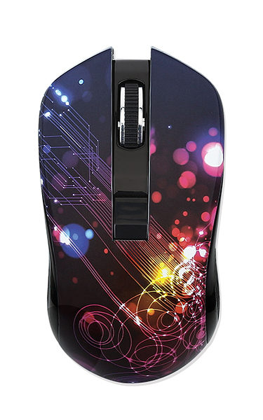 Мышь Qumo Fractal M25, USB, принт