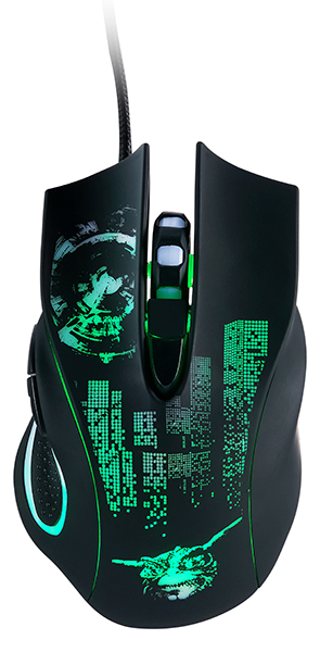 

Мышь проводная Qumo Gremlin M37, 3200dpi, оптическая светодиодная, USB, черный/фиолетовый, Gremlin M37