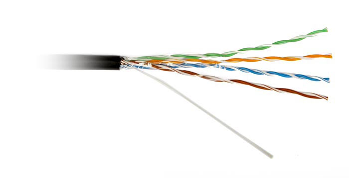 

Витая пара UTP кат.5e, 4 пары, CU, 500м., внешний, одножильный, черный, Hyperline (UTP4-C5E-SOLID-OUTDOOR-40-500/UUTP4-C5E-S24-OUT-PE-BK-500)