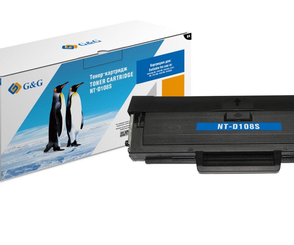 

Картридж лазерный G&G GG-D108S/NT-D108S (MLT-D108S), черный, 1500 страниц, совместимый для Samsung ML-1640/2240/2241/1641/1645/1640XSA