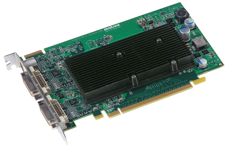 

Видеокарта Matrox Millennium M9120, 512 МБ DDR2, 128bit, PCI-E, 2DVI, Retail (M9120-E512F)