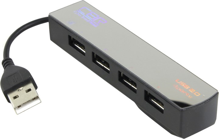 

Концентратор CBR CH-123, 4xUSB 2.0, серый, CH-123