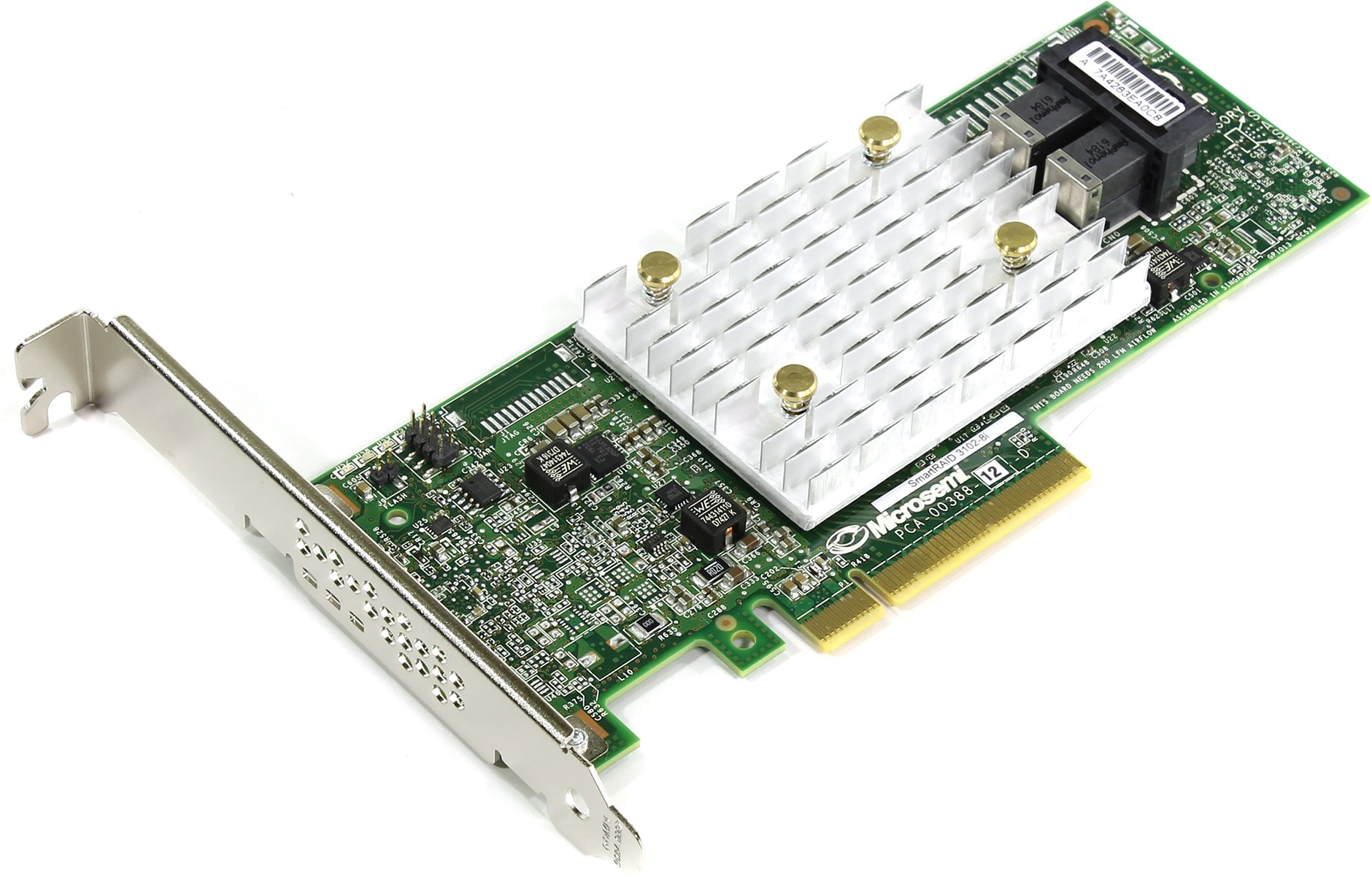 Контроллер Microsemi/Adaptec SmartRAID 3102-8i Single, 8-port-int SAS/SATA 12Gb/s RAID 0/1/10/5/6/50/60, Cache 2Gb, PCI-E x8 (2294800-R)