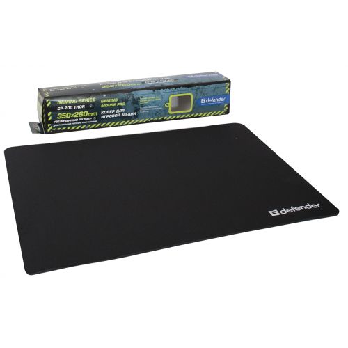 

Коврик для мыши Defender GP-700 Thor, 350x260x3mm, черный (50070), Thor