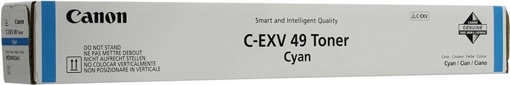 

Картридж лазерный Canon C-EXV49C/8525B002, голубой, 19000 страниц, оригинальный для Canon imageRUNNER ADVANCE С33XX, C35XX, DX C37XX, C-EXV49C