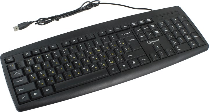 

Клавиатура проводная Gembird KB-8351U-BL Black USB, KB-8351U-BL Black USB