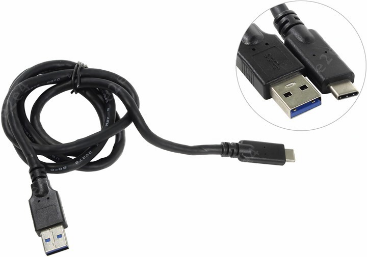 

Кабель-адаптер USB Type-C-USB, VCOM, 1м (CU401-1M)