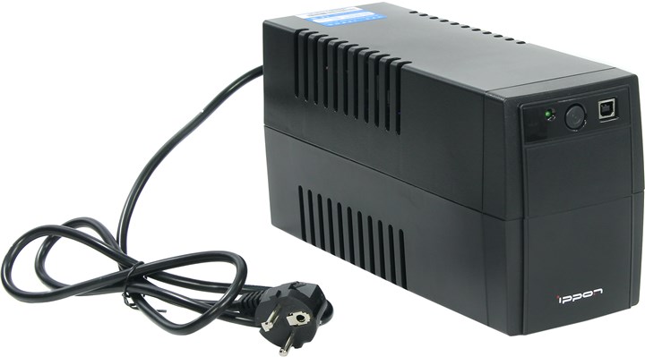 ИБП Ippon Back Basic 650, 650 VA, 360 Вт, черный (337477)