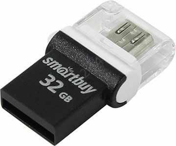

Флешка 32Gb USB 2.0 SmartBuy Pocket Pocket, черный (SB32GBPO-K), Pocket