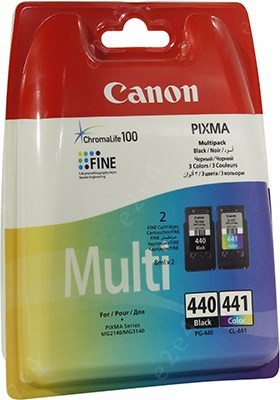 Картридж Canon PG-440/CL-441 (5219B005), голубой/пурпурный/желтый/черный, 8 мл