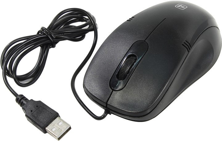 Мышь проводная Defender MM-930, 1200dpi, оптическая светодиодная, USB, черный