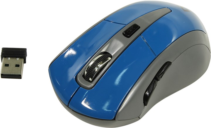 

Мышь беспроводная Defender Accura MM-965, 1600dpi, оптическая светодиодная, Wireless, USB, синий (52967), Голубой, MM-965