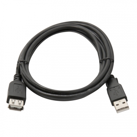 Кабель-удлинитель USB(Am)-USB(Af), 1 м, черный, Гарнизон