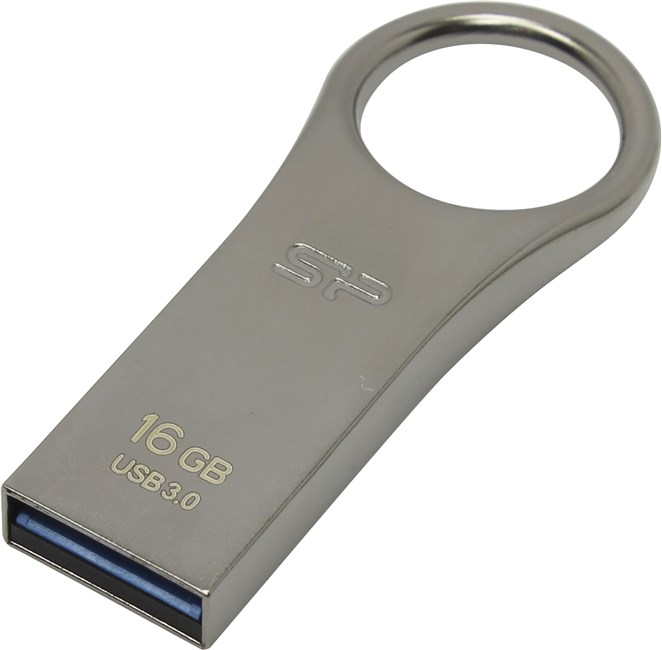 Флешка 16Gb USB 3.0 Silicon Power Jewel Jewel J80, титановый (SP016GBUF3J80V1T)