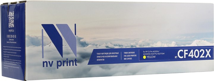 

Картридж лазерный NV Print NV-CF402XY (CF402X), желтый, 2300 страниц, совместимый для LJ Color Pro M252dw/M252n/M274n/M277dw/M277n