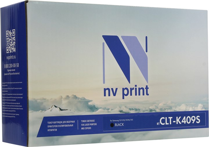 

Картридж лазерный NV Print NV-CLTK409SBk (CLT-K409S), черный, 1500 страниц, совместимый, для Samsung CLP-310/315, CLX-317/3175