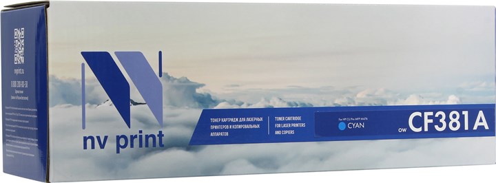 

Картридж лазерный NV Print NV-CF381AC (312A), голубой, 2700 страниц, совместимый для Color LaserJet Pro MFP M476 series
