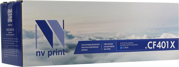 

Картридж лазерный NV Print NV-CF401XC, голубой, 2300 страниц, совместимый для LJ Color Pro M252dw/M252n/M274n/M277dw/M277n