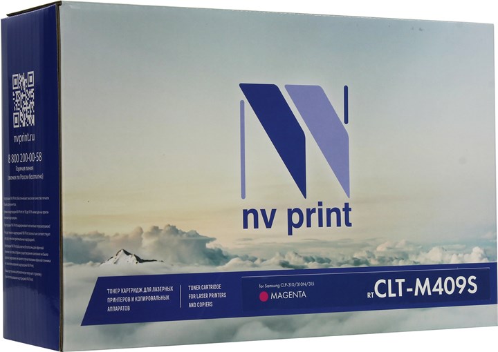 

Картридж лазерный NV Print NV-CLTM409SM (CLT-M409S), пурпурный, 1000 страниц, совместимый для Samsung CLP-310/315, CLX-3170/3175